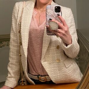 White Tweed blazer